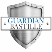 Guardian Bastille company logo representing 50 years of expertise in commercial and security window film installations.