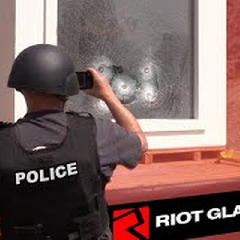 Riot Glass Bullet-Resistant Security Glazing Installation Riot Glass bullet-resistant security glazing installed by Guardian Bastille to enhance forced-entry and ballistic protection.