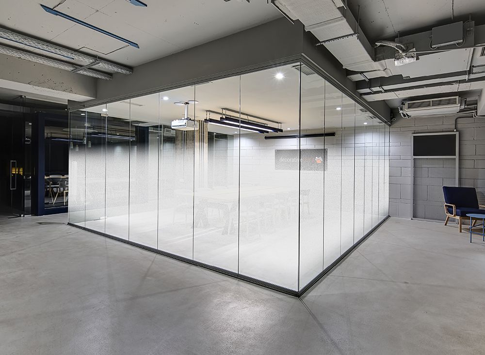 decorative window film dual cloud gradient 