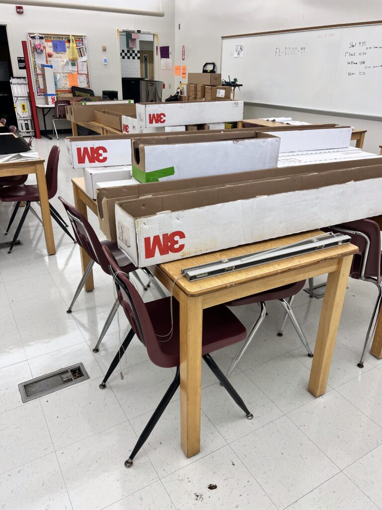 School safety window film jacksonville fl installation at Jacksonville Schools by Guardian Bastille