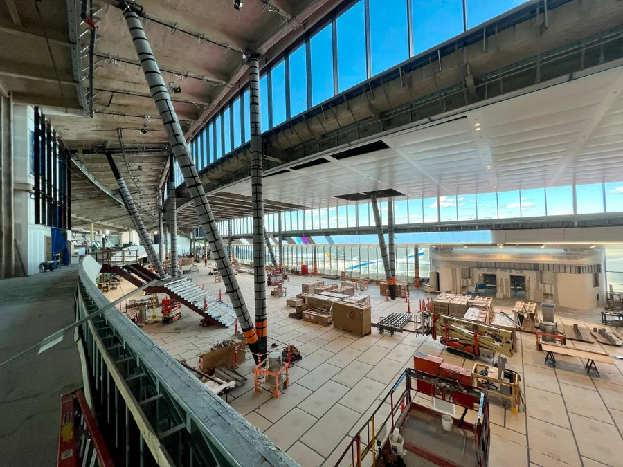 3M solar window film installation at Logan Airport Terminal E, Boston MA