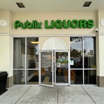 Publix Liquors storefront with 3M Night Vision 35 solar control film
